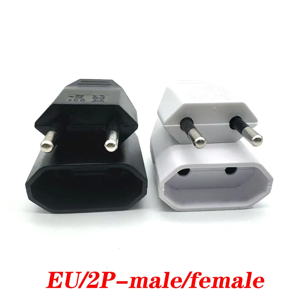 Enchufe de cableado macho hembra estándar de la UE, enchufe de orificio recable de repuesto, Cable de extensión de alimentación, conector de Cable Euro - imagen 4