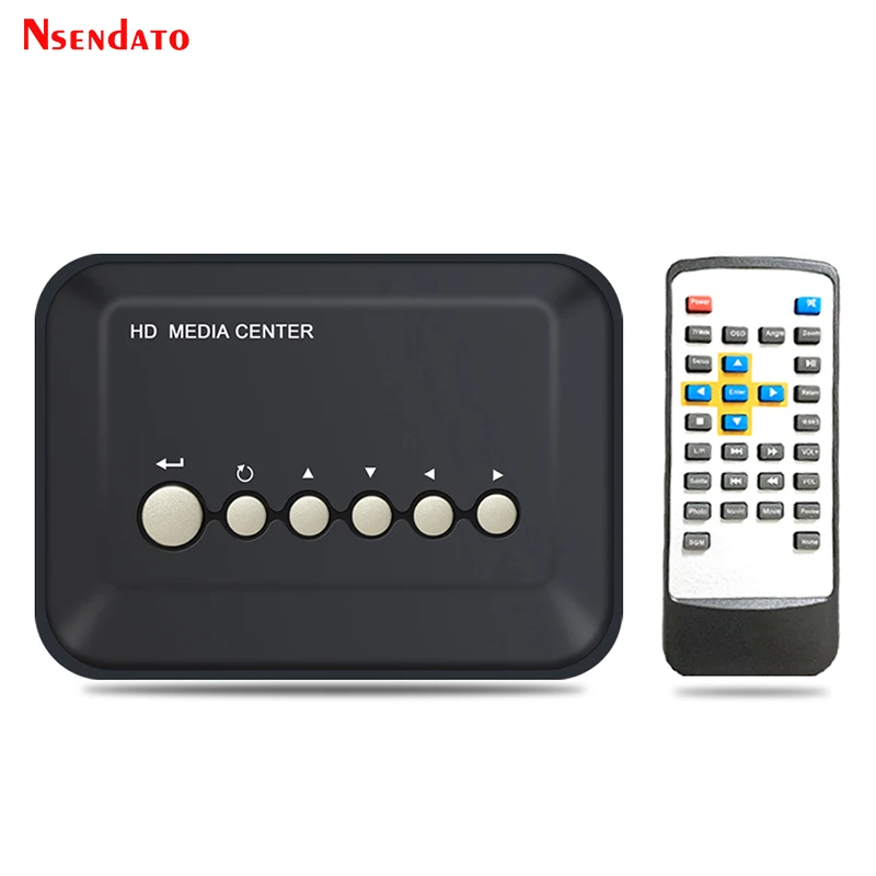 Reproductor multimedia Mini Full HD 720P, H.264, USB, HDD externo, reproductor multimedia para SD MMC, disco U, salida AV YPrPb para MKV RMVB
