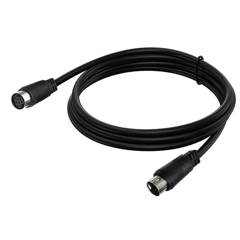Cable adaptador de extensión Mini DIN de 90 grados, 9 pines, macho a hembra, Mini Din, 9 núcleos, Cable de Audio/Video, decodificador de vídeo - imagen 5