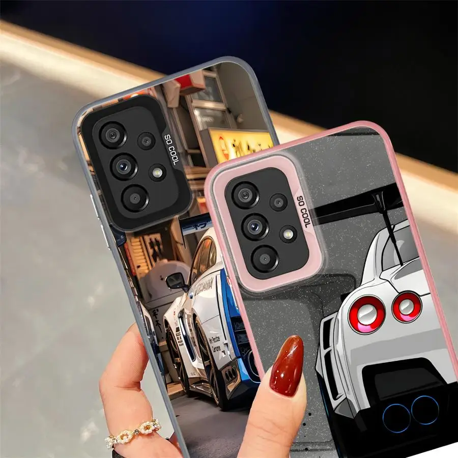 Funda trasera para teléfono Samsung Galaxy A24 A25 A17 A20s A11 A12 A36 A35 A32 A34 A26 A31 A15 A16 A13 A14 A21s A23 coche de dibujos animados - imagen 4