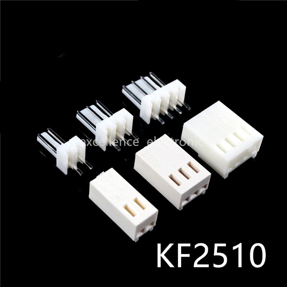 KF2510 Juego Conectores Eléctricos Caja Macho Hembra Terminal Cable 2.54mm 2P 3Pines 4Pines 50 Juegos - Sin Marca - imagen 4