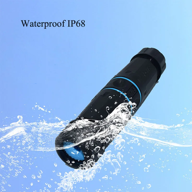 Conector de red impermeable CAT6 RJ45 para exteriores 4,5-7,5mm M23 línea a línea junta blindada IP68 rj45 enchufe de red de categoría 6 - imagen 2