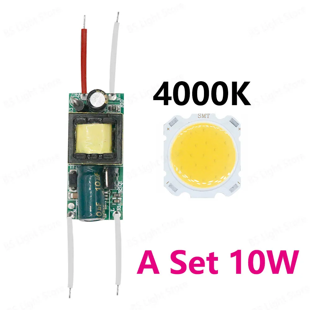Juego de bombillas led de 10W con controlador, placa de aluminio para lámpara de luz led, lámparas de luz descendente para bricolaje - imagen 5