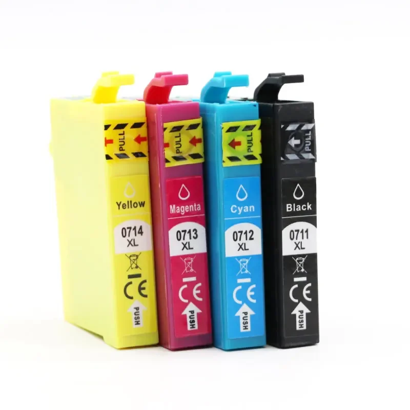Cartuchos de tinta T0711/T0712/T0713/T0714 - Compatible con impresoras Epson Stylus SX410/SX510W/SX115/SX215/SX415/SX515/BX310FN/B40W - imagen 5