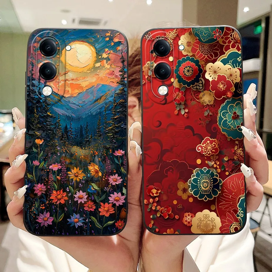 Para Vivo Y04 4G funda V2430 Cool Machine moda cubierta pintada para Vivo Y29 4G VivoY29 5G funda de teléfono suave de TPU para Vivo Y29s Shell - imagen 2