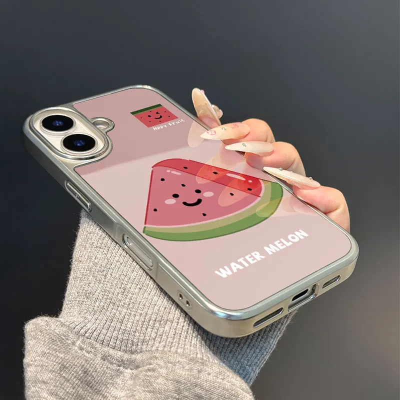 Funda de teléfono Happy sandía para iPhone 11/12/13/14/15/16/17 Pro Max AIR PLUS, funda de teléfono epoxi TPU anticaída - imagen 3
