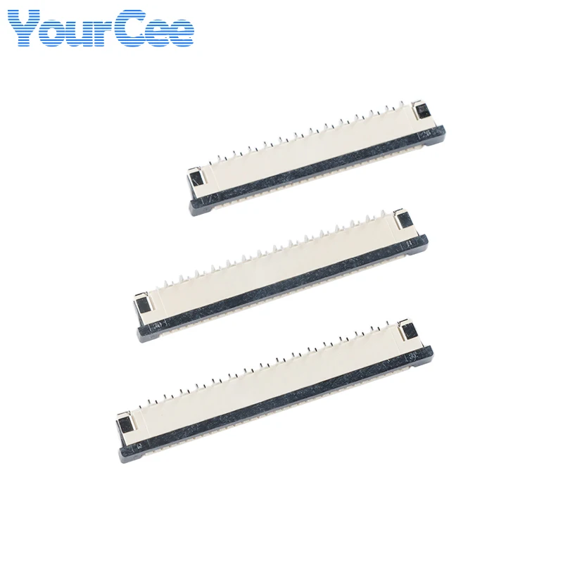 10 Uds conector FPC FFC 0,5mm 1,0mm paso tipo Vertical desalineación pines cruzados 4 5 6 8 10 12 16 18 20 26 28 30 34 40pin - imagen 2