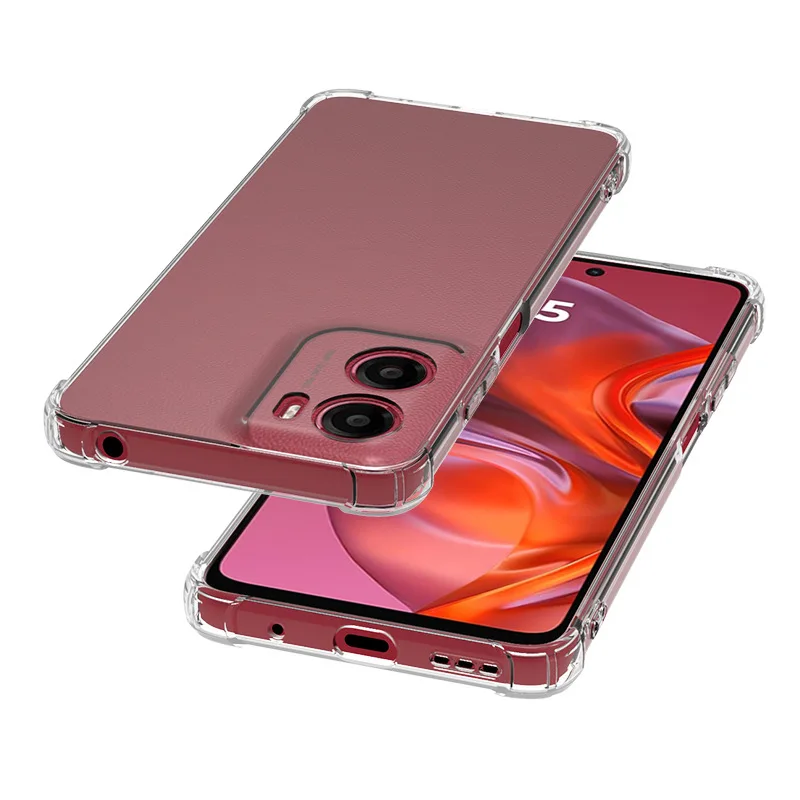 Funda de teléfono transparente para Motorola Moto G05 E15, suave, transparente, protección de cámara de alta calidad, Funda trasera Original, accesorios - imagen 5