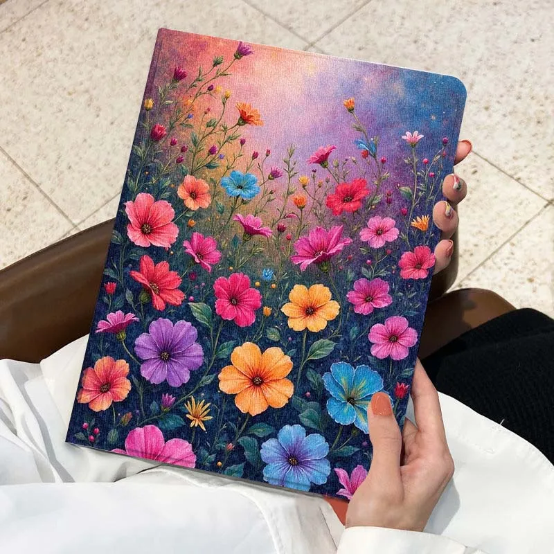 Patrón de diseño artístico de flores para Lenovo Xiaoxin Pad Pro Tab M10 K10 Plus 3.a generación Y700 11 11,2 11,5 12,7 8,8 pulgadas funda para tableta - imagen 4