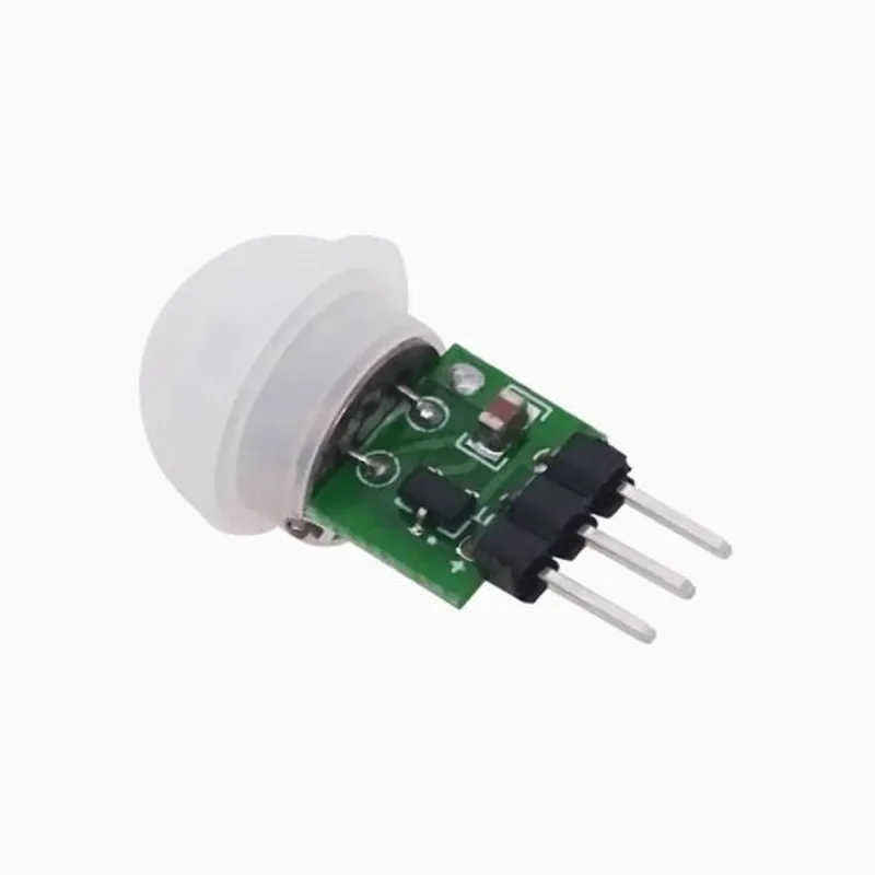 10 Uds Mini IR piroeléctrico infrarrojo PIR Sensor de movimiento humano módulo Detector automático AM312 Sensor DC 2,7 a 12V - imagen 3