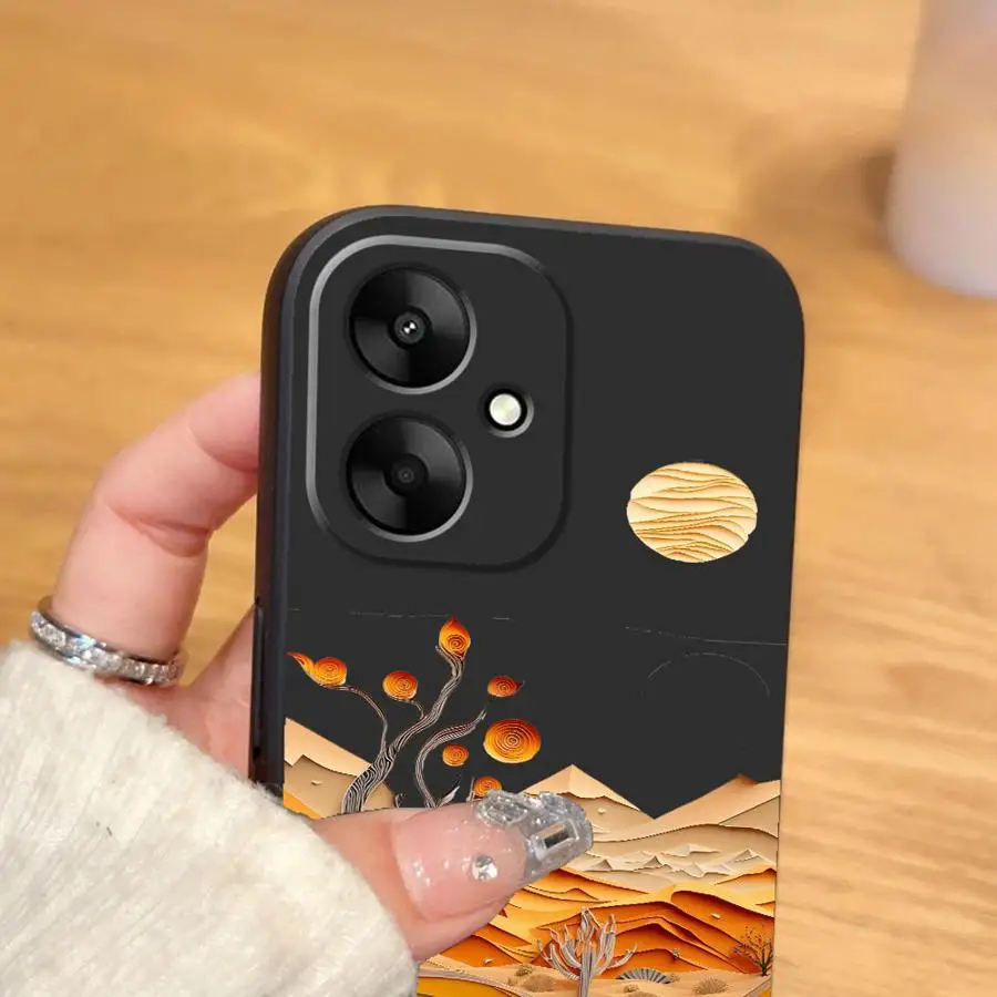 Funda de teléfono suave negra con suspensión de cielo de verano para Xiaomi Redmi A3 12C K40 K80 Pro 10 14C A1 A2 Plus A5 13C 9 A4 - imagen 4