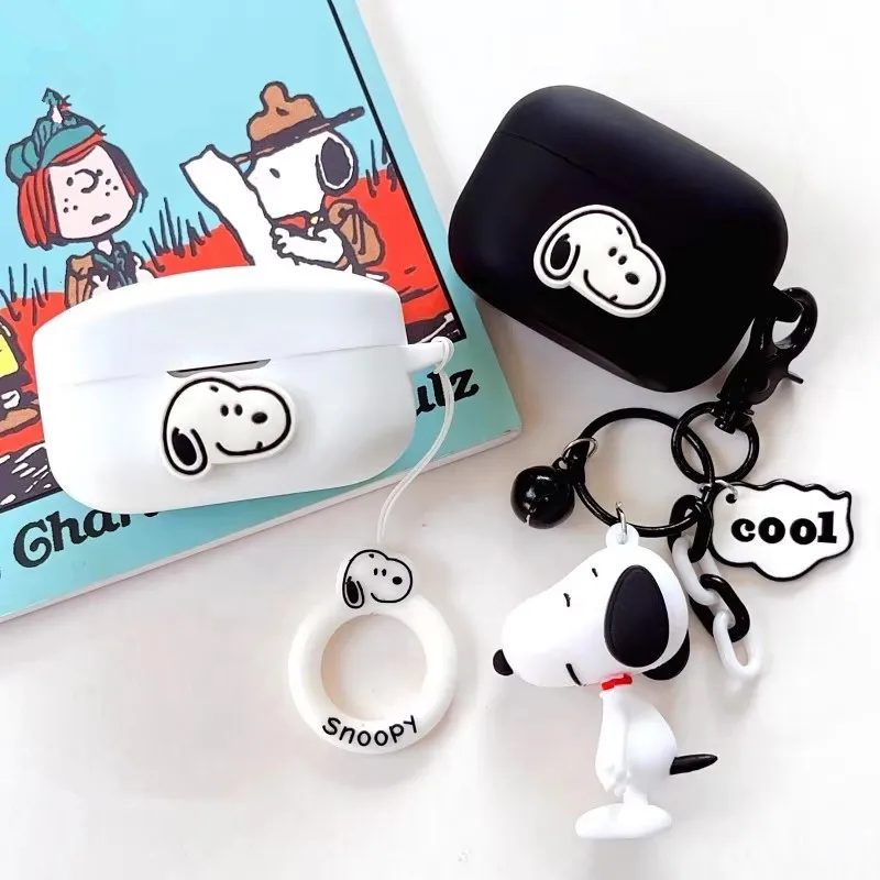 MINISO Snoopy funda para auriculares Sony LinkBuds S funda protectora de silicona para auriculares inalámbricos Sony WF-1000XM 4/5