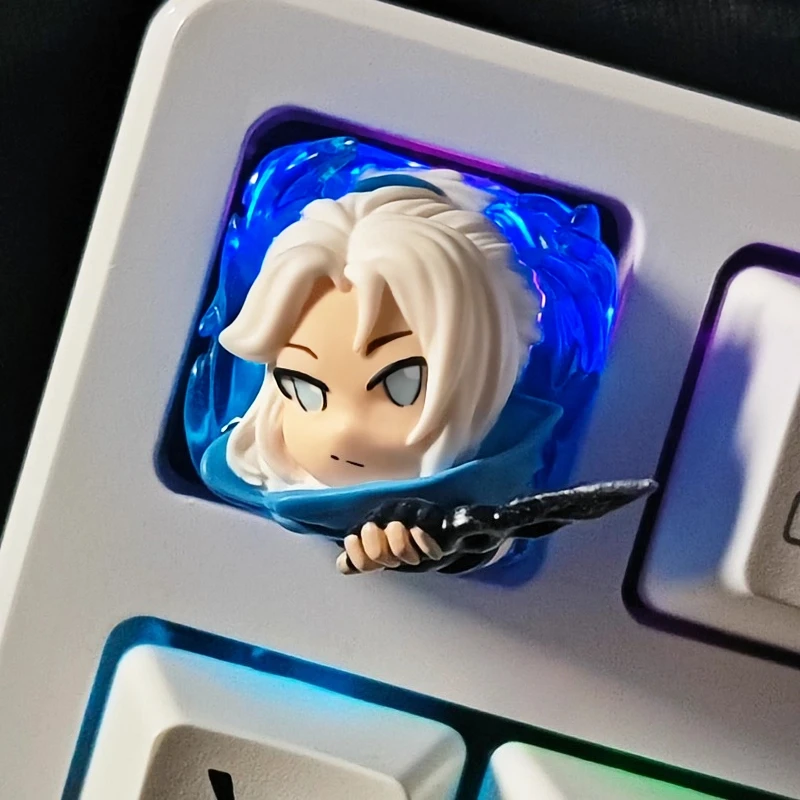 Teclas de Anime Varolant Jett figura personalizada multiacción con parte desmontable a mano tapas de resina teclado mecánico regalos - imagen 2