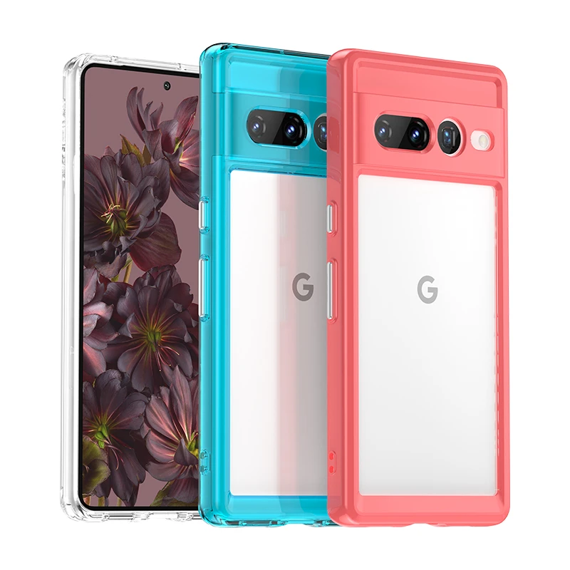 Funda de silicona transparente para Google Pixel 7 Pro, carcasa de lujo a prueba de golpes, TPU - imagen 5