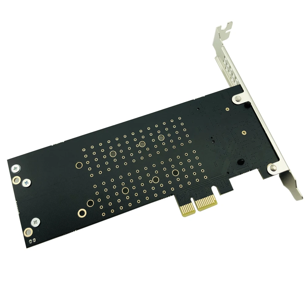 Agregar tarjetas PCIe a M2 NVME tarjeta adaptadora PCIe X1 2 puertos NVME M Key SSD convertidor M.2 PCI Express X1 adaptador tarjeta de expansión Riser - imagen 5