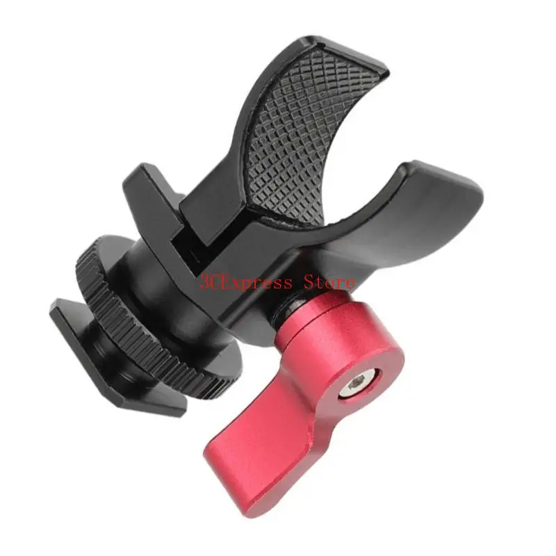 Súper abrazadera metal para micrófono accesorio montaje en zapato frío 1/4-20 orificio rosca - imagen 4