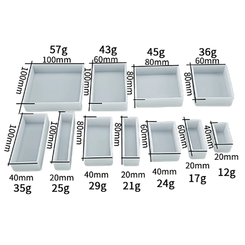 Molde de gota de cristal DIY, Gel de sílice AB adhesivo, resina epoxi, bola redonda, Rectangular, espécimen de flores secas de insectos - imagen 2