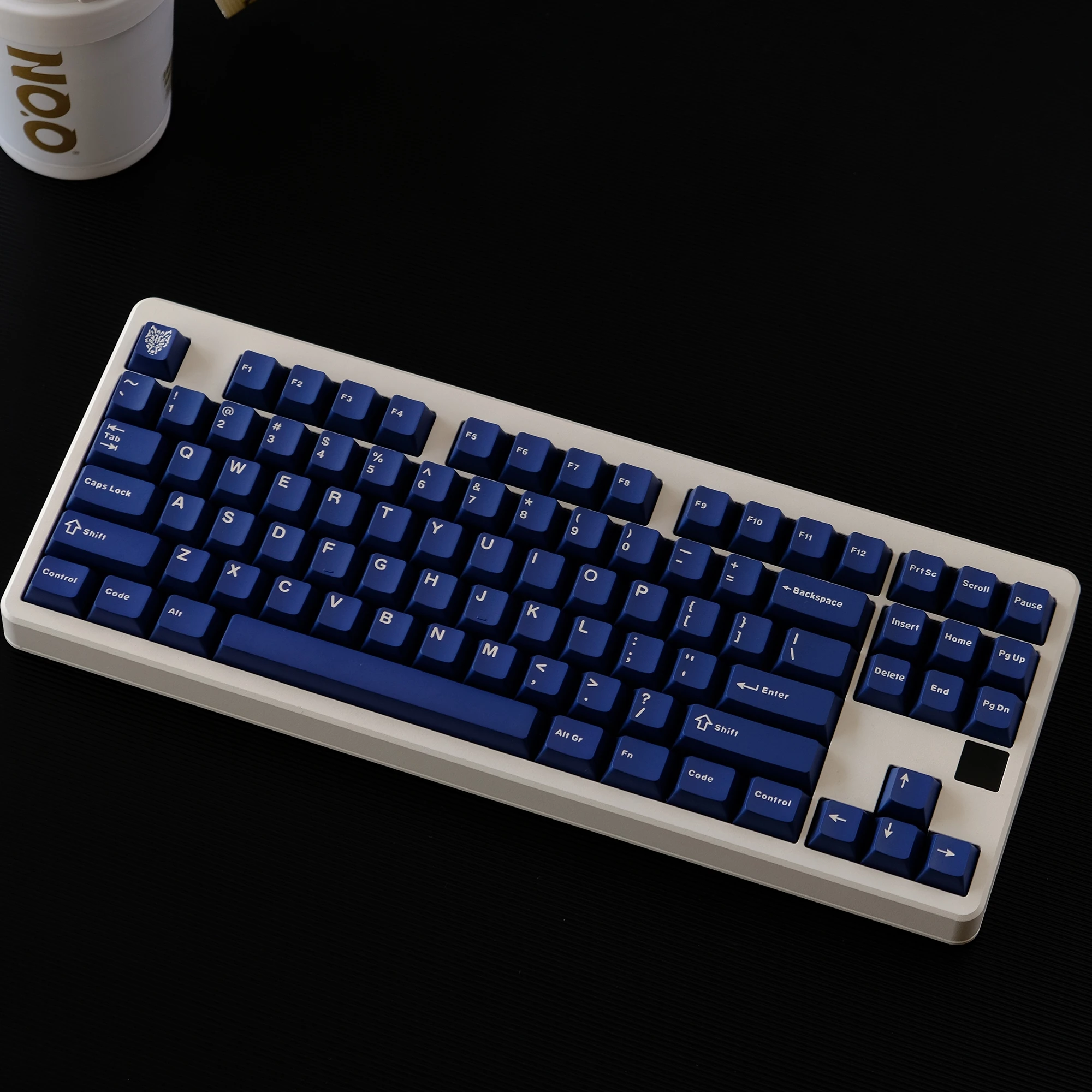 Teclas PBT de doble disparo, 114 teclas, color azul tinta, perfil de cereza, teclas de teclado personalizadas para interruptores Gateron MX, teclados para juegos