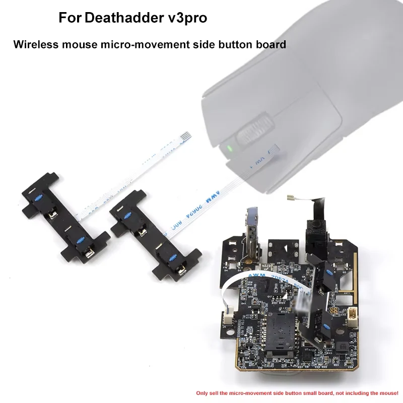 Accesorios de reparación para ratón inalámbrico para juegos Deathadder V3 Pro, edición profesional, botón lateral, placa base pequeña
