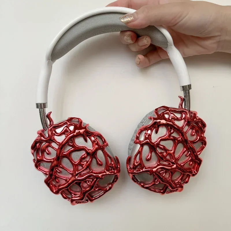 Funda de auriculares Venom a la moda, traje de AirPodsMax personalizado, estampado 3D, Fundas protectoras para auriculares, accesorio Airpod, Y2k - imagen 5