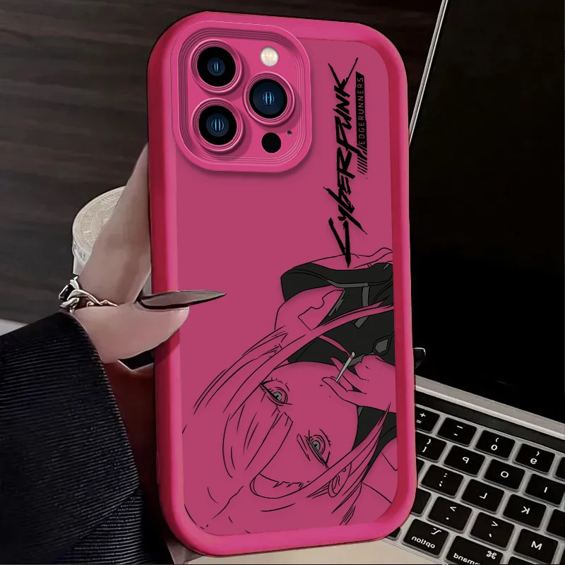 Cool Edgerunners C-Cyberpunks Case For iPhone 16 16E 15 14 13 12 11 Pro Max X XS X S Max XR SE 2020 SE4 7 8 Shockproof Cover - imagen 4