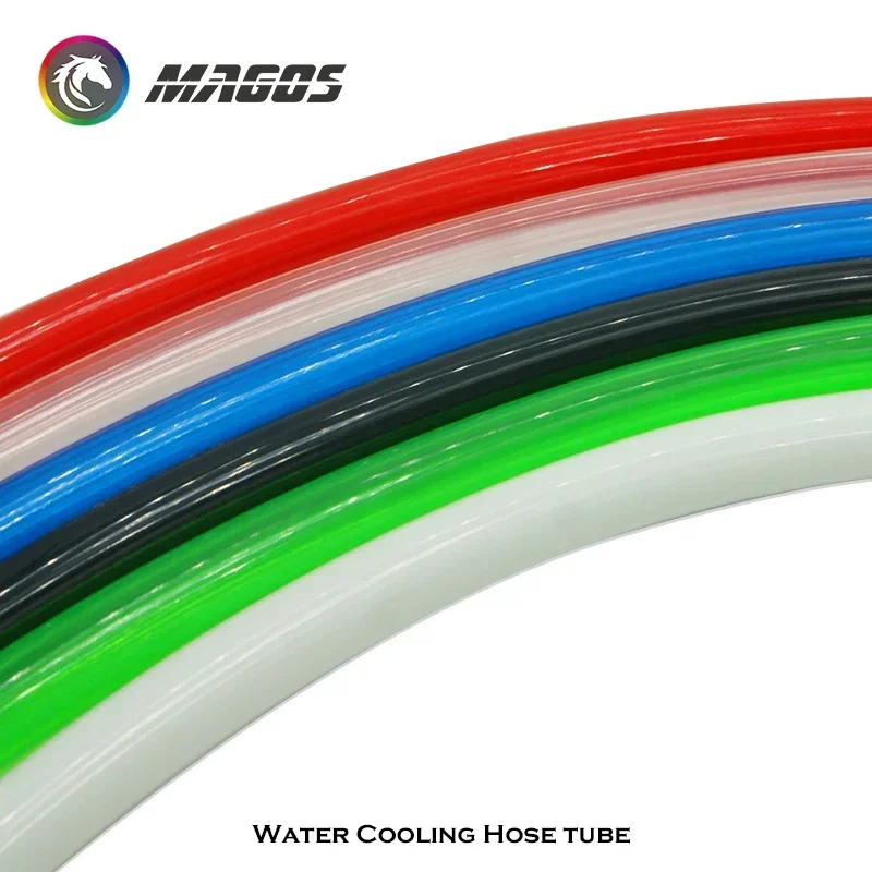 Manguera suave de 1M, tubo suave de PVC de 9,5mm y 12,7mm, tubo transparente ID10/13MM, azul, blanco, negro y rojo para refrigeración por agua de PC - imagen 5