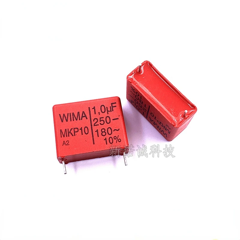 2 uds/15 Uds Alemania WIMA 105 250V 1,0 UF 250V 1UF 105K 10% MKP10 paso 22,5mm Audio DIY condensador de película - imagen 2