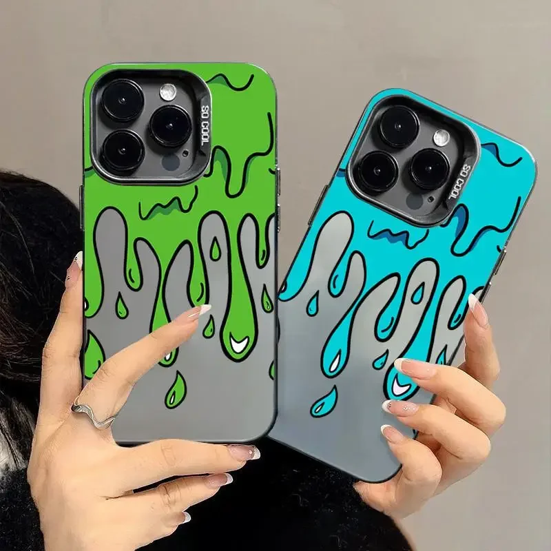 Funda Graffiti para iPhone 11 16 15 14 13 Pro Max 12Mini XS XR 8 7 Plus carcasa protectora de pantalla a prueba de golpes - imagen 2