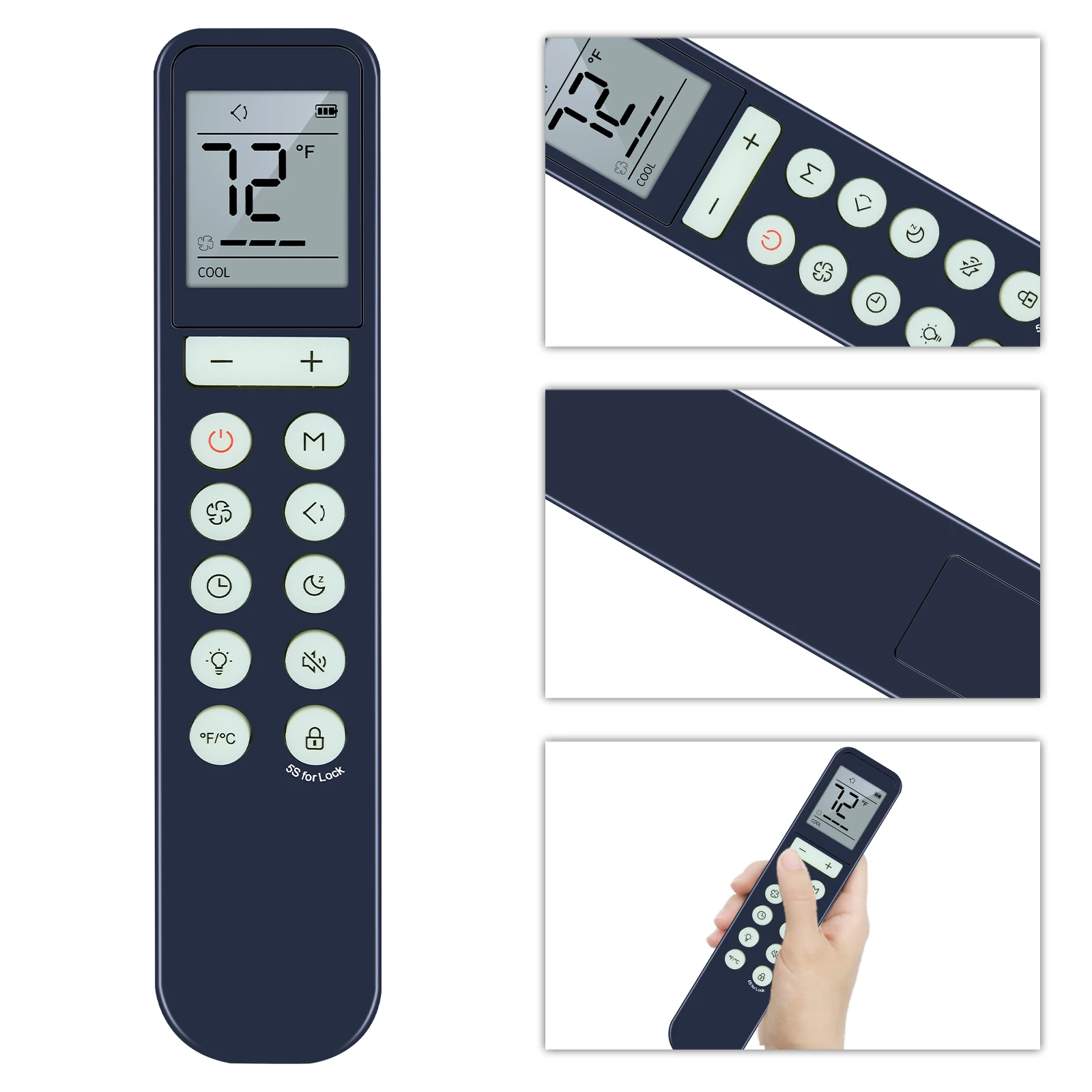 Para acondicionadores portátiles Dreo para control remoto de dormitorio