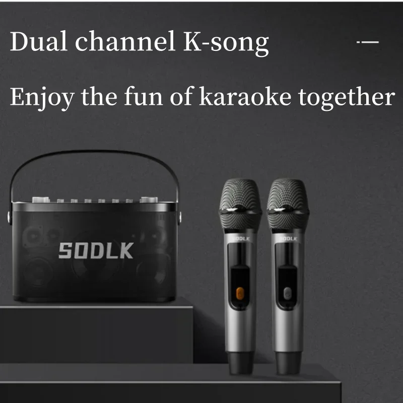 Altavoz Bluetooth para Karaoke de 280W, estéreo portátil envolvente, inalámbrico de alta potencia con micrófono Dual, reproductor Bluetooth para Fiesta al aire libre - imagen 3