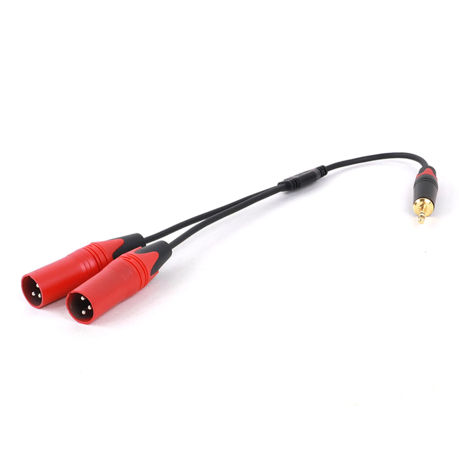 Guguo-Cable macho/hembra de 3,5mm a 2 XLR, adaptador Multicolor de 3 pines para PC, auriculares, Amp, MP3, consola de mezcla, Hi-Fi, 3,5mm, 1 unidad - imagen 3