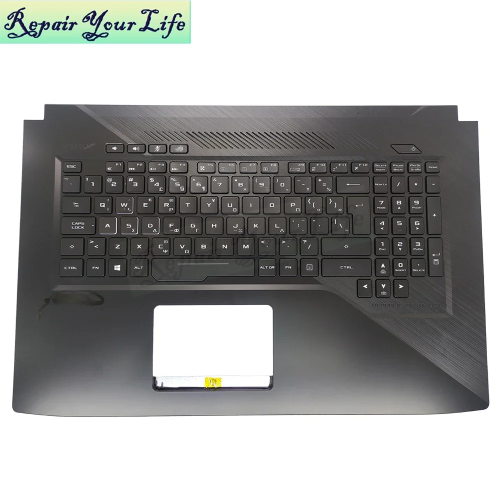 GK/CF Teclado retroiluminado, reposamanos para Asus GL703, ROG Strix, GL703V, GL703VD, Grecia, teclado francés canadiense, 90NB0CM1-R31C80 - imagen 4