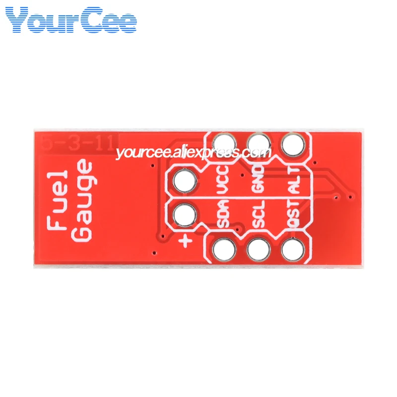 10 uds/1 unidad MAX17043 medidor de combustible LiPo de sección única módulo de alarma de detección de energía de batería de litio conversión A/D monitoreo IIC - imagen 5
