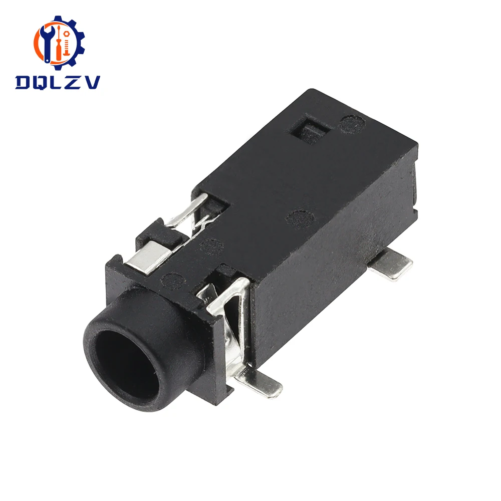 Conector de Audio de 3,5mm PJ-325 Horizontal 5 pines SMD Base de montaje conector de auriculares estéreo canal monofónico PJ328 PJ-328 - imagen 4