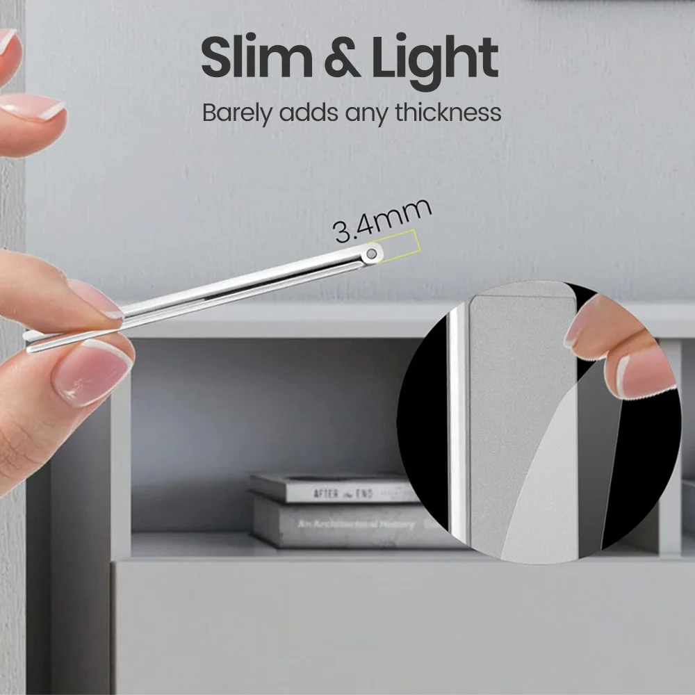 Soporte magnético ultrafino Invisible Universal para teléfono móvil, soportes plegables de aleación de Metal para teléfono móvil de escritorio, soporte para teléfono - imagen 5