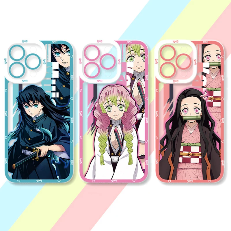 Funda de Anime Demon Slayer para Samsung Galaxy A73 A51 A71 A04 A04S A04E A14 A34 A54 A13 A23 A33 A53 A12 A22 5G funda de silicona suave