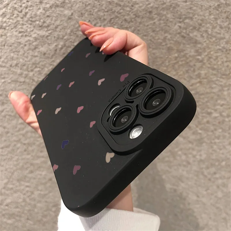 Funda de teléfono Simple y colorida de pequeño amor adecuada para Xiaomi 14T Pro 13 12 11 Lite 5G 15 14 13T 12T funda de silicona suave a prueba de golpes - imagen 4