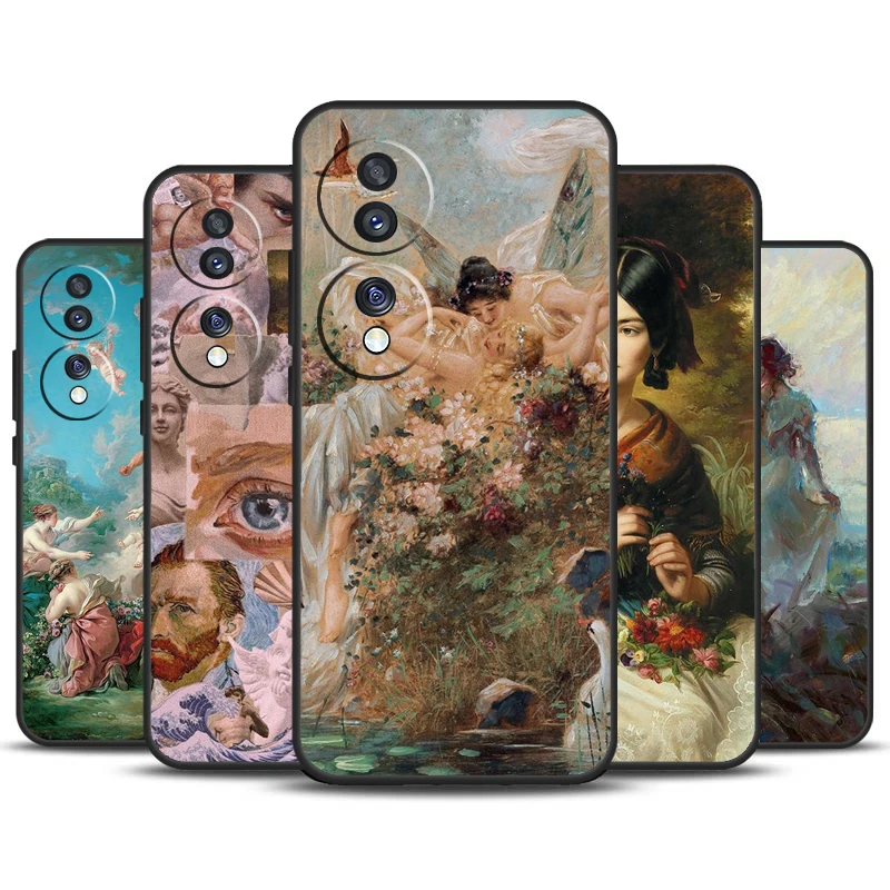 Pintura de arte renacentista para Honor X8a X9a X6a X7a X6 X7 X8 X9 X8b X9b Honor Magic 6 Pro 50 70 90 Magic 5 Lite