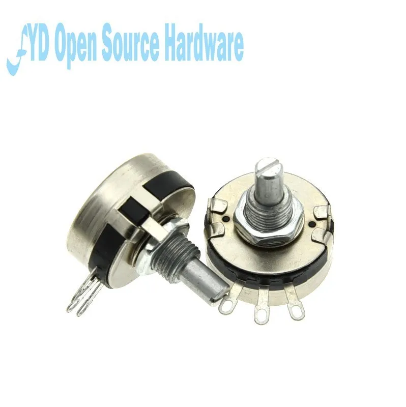 WTH118-1A (2W) potenciómetro de una sola vuelta de carbono 1k 2k2 4k7 10k 22k 47k 100k 220k 470k