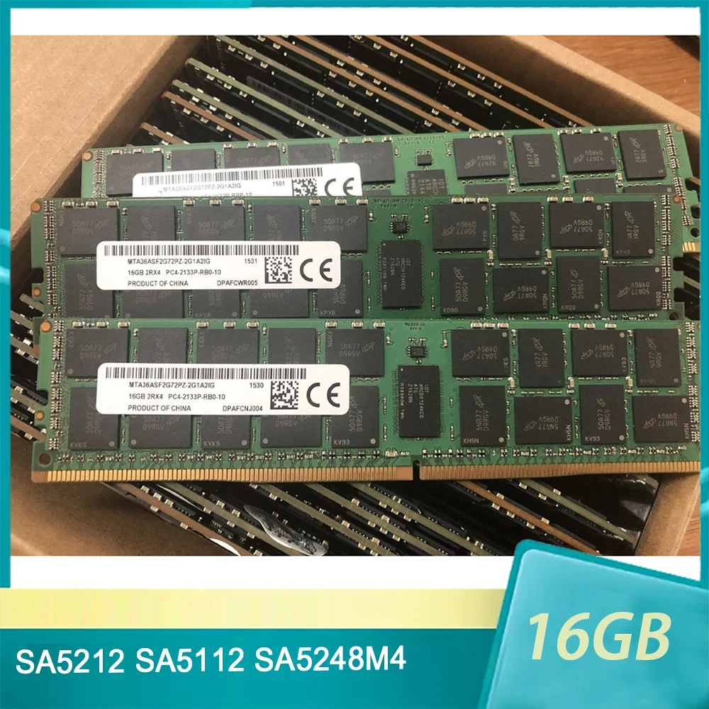 1 Uds SA5212 SA5112 SA5248M4 RAM 16GB 16G DDR4 2133P ECC REG 2RX4 2133 memoria de servidor - imagen 2