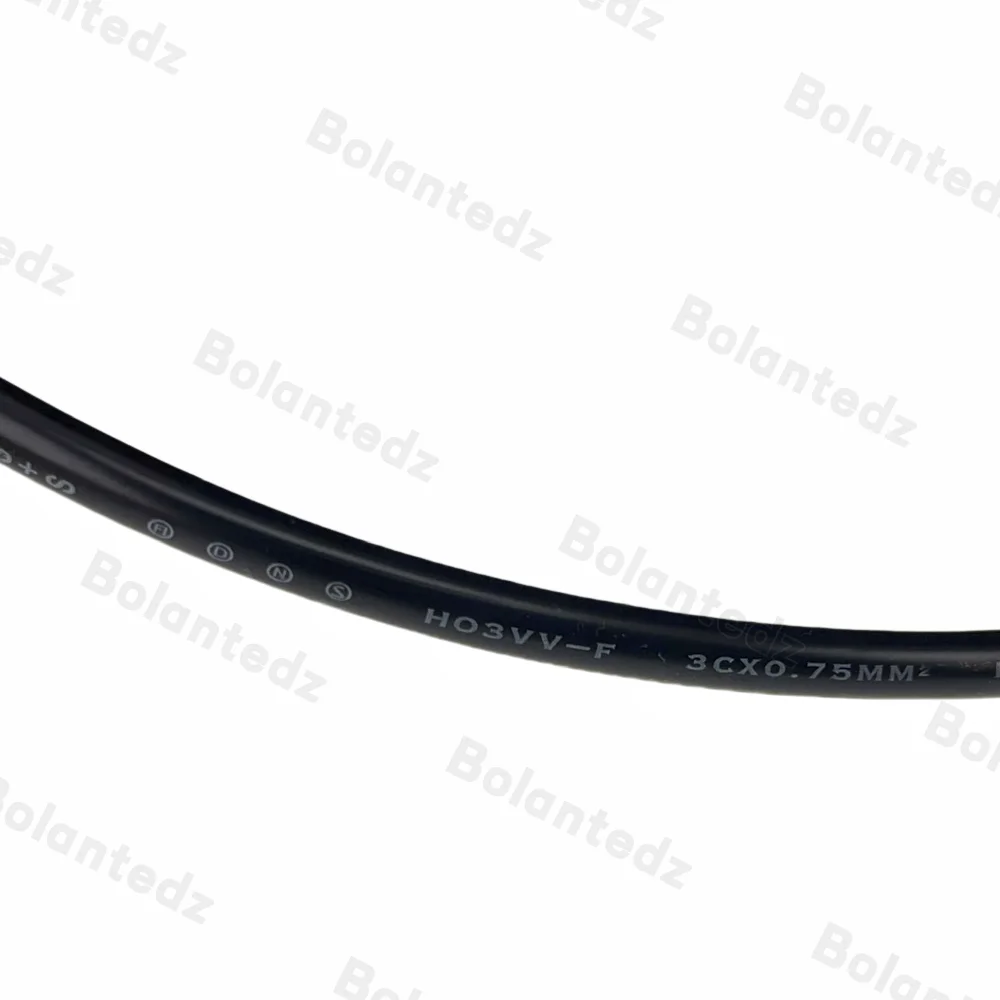 Bolantedz 1,5 M Cable de alimentación con enchufe europeo 16A Cable semiacabado de cola desnuda estándar europeo Cable de alimentación de cobre cuadrado de 3 pines 0,75 - imagen 4