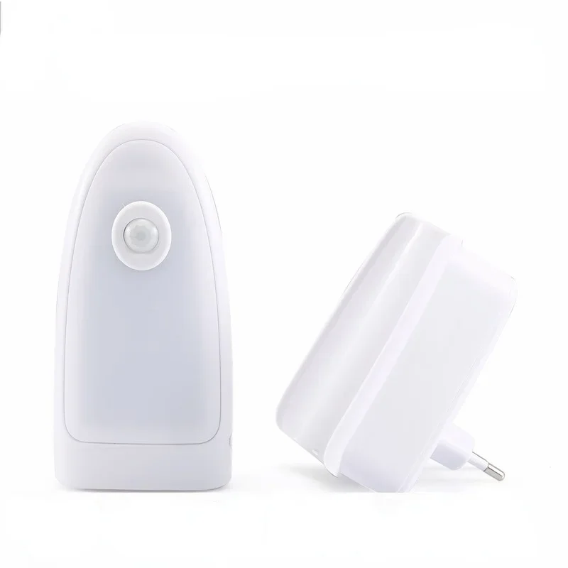 Luz nocturna inteligente, Control de Sensor de movimiento, detección de movimiento blanca fría, Mini lámpara enchufable para dormitorio, sala de estar y escalera - imagen 5