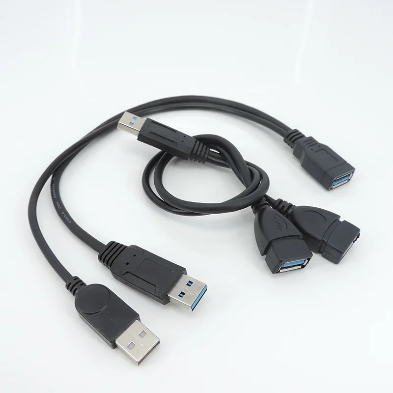 Cable USB2.0 USB3.0 doble 1 a 2 vías adaptador divisor USB Cable macho hembra Cable de extensión de alimentación - imagen 4