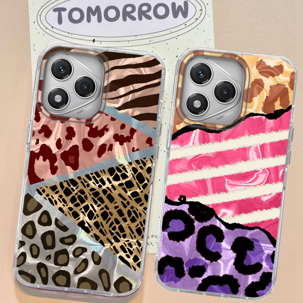 Fundas de teléfono con textura de onda de agua y estampado de leopardo para Honor 400 200 Pro Magic 6 7 5 Lite X9a X9c X9b X8a X8b X8c, funda de silicona - imagen 2