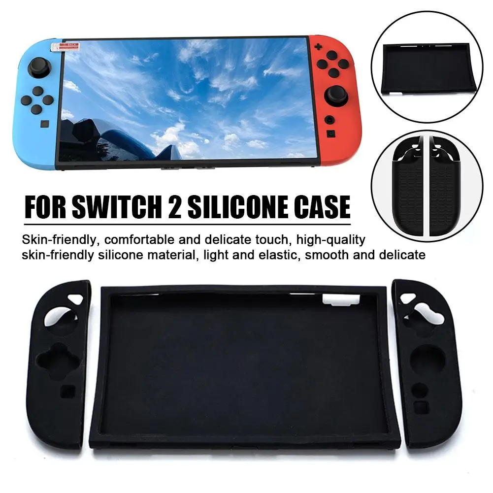 Funda protectora de silicona desmontable para Nintendo 2, carcasa para mando de mano, funda con agarre manual, consola de juegos - imagen 3