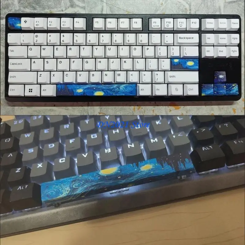 F3KE 8 Uds PBT 6.25U barra espaciadora ESC Introducir perfil Original tecla para teclados mecánicos - imagen 2