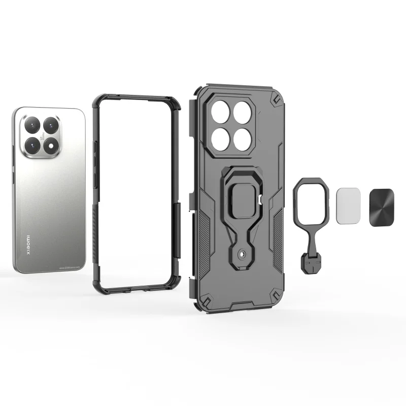 Para Xiaomi 15T funda Xiaomi Mi 15T Pro Capa nuevo a prueba de golpes protector de teléfono soporte de anillo magnético Fundas Xiaomi 15T - imagen 2