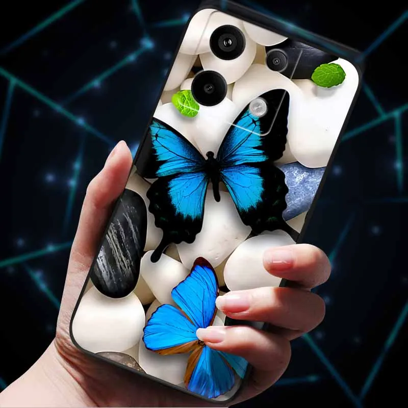 Para Redmi Note 13 Pro 5G Funda encantadora suave gatos pintados TPU Funda de silicona para Xiaomi Redmi Note 13 5G Funda Etui Note13 Pro Plus - imagen 5