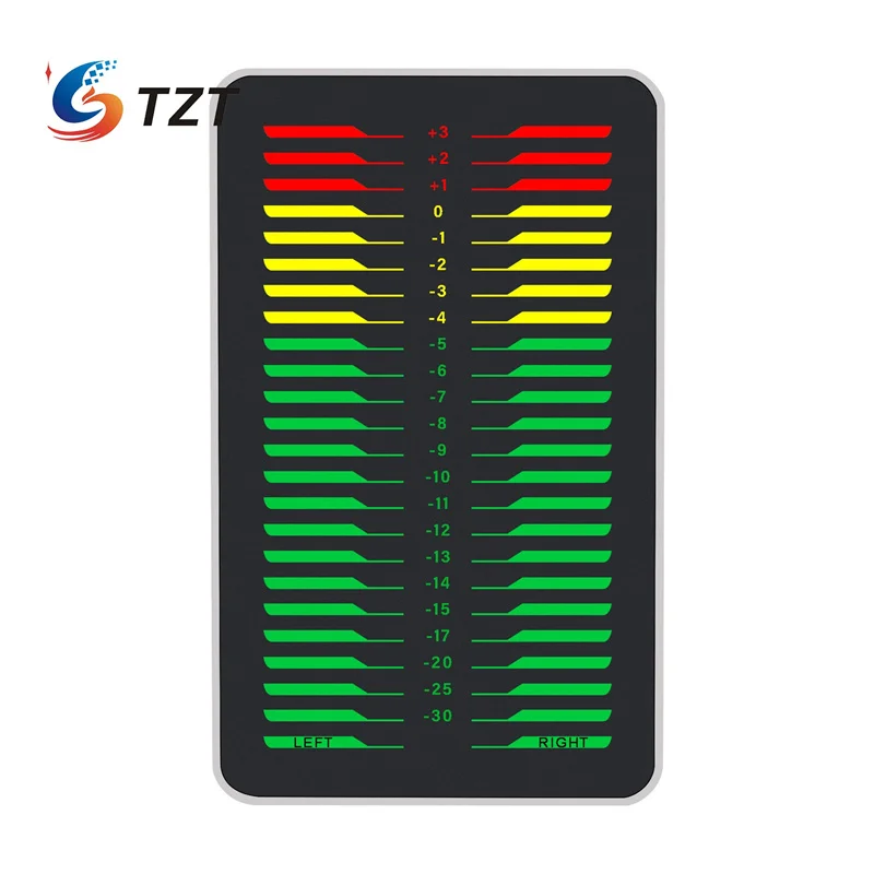 TZT ak_db24d _ pro Pantalla de espectro de música de nivel de música LED de doble canal diseñada con carcasa de aleación de aluminio - imagen 2