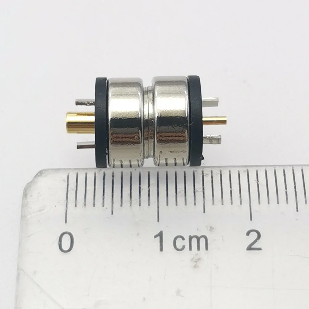 Pogo Pin de alta corriente, 10 piezas, 12V, 10A, 2P, carga por resorte, conexión de alimentación de CC, enchufe de carga, conector magnético de 10MM - imagen 4